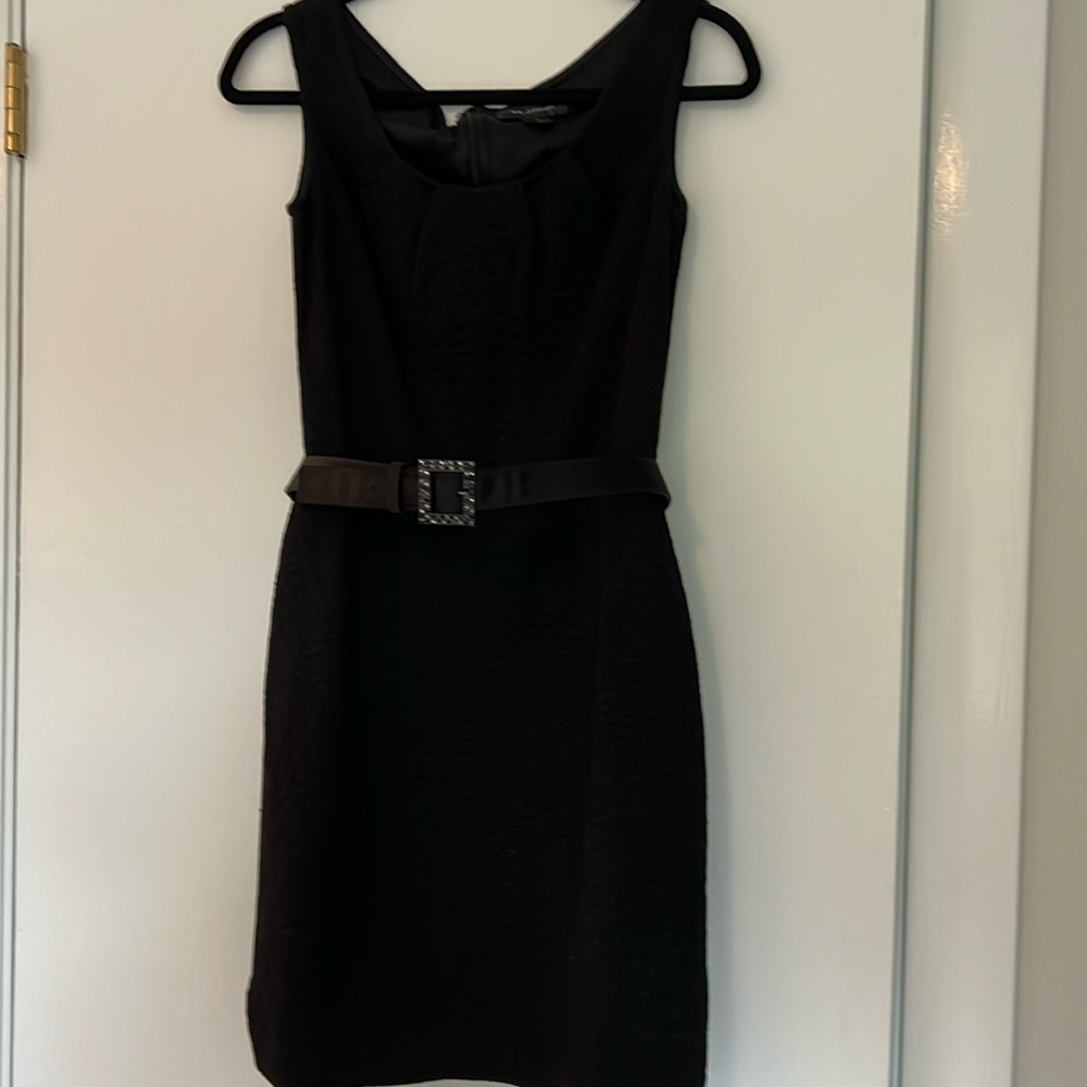 St. John black sleeveless dress